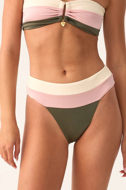 PQ Swim Olive Banded Bottom