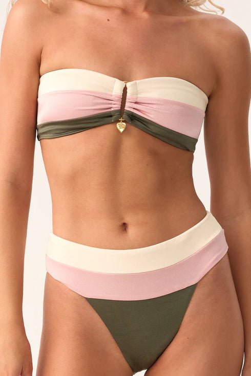 PQ Swim Olive Banded Bottom