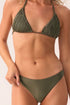 PQ Swim Olive Basic Ruched Bottom