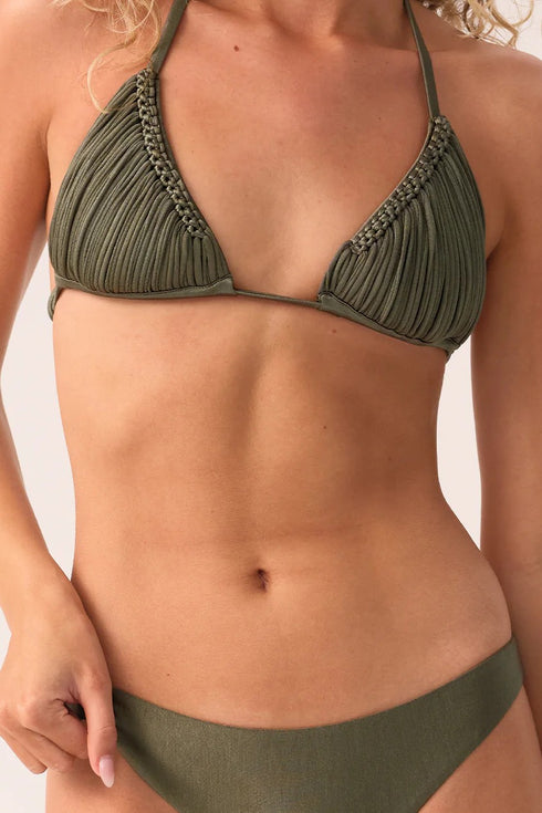 PQ Swim Olive Skyla Triangle Top