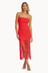 PQ Swim Passion Vanessa Strapless Fringe Dress