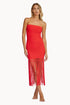 PQ Swim Passion Vanessa Strapless Fringe Dress