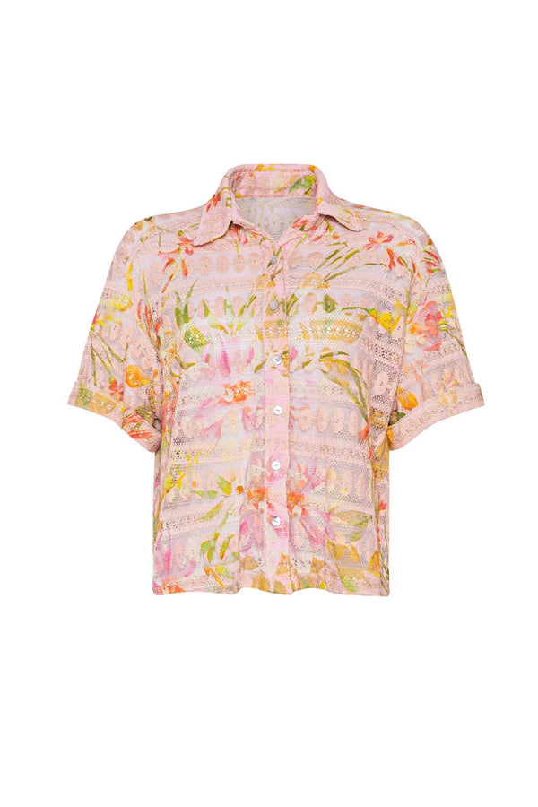PQ Swim Petal Blake Button Top