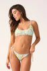 PQ Swim Petal Embroidered Lettuce Edge Bralette Top