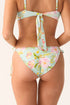 PQ Swim Petal Embroidered Lettuce Edge Tie Side Bottom
