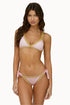 PQ Swim Platinum Pink Sands Crochet-trim Tie Bottom