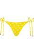 PQ Swim Polka Lettuce Edge Tie Side Bottom
