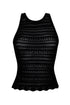 PQ Swim Black Crochet Top