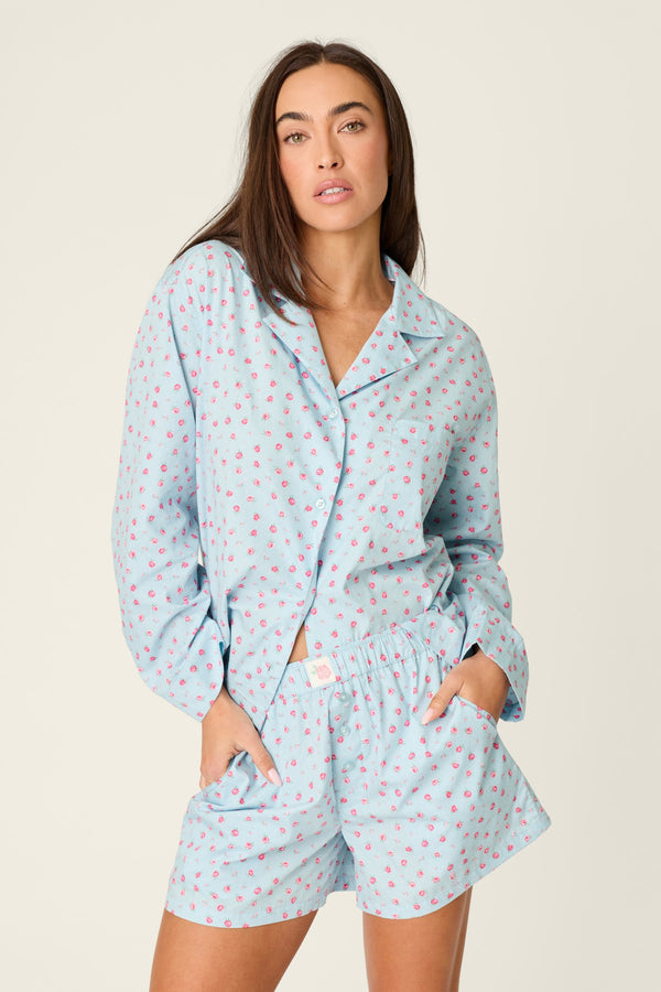 Pj Salvage After Party Poplin Pj Set