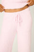 Pj Salvage Bundle Up Boucle Pink Open Leg Pants