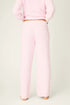 Pj Salvage Bundle Up Boucle Pink Open Leg Pants
