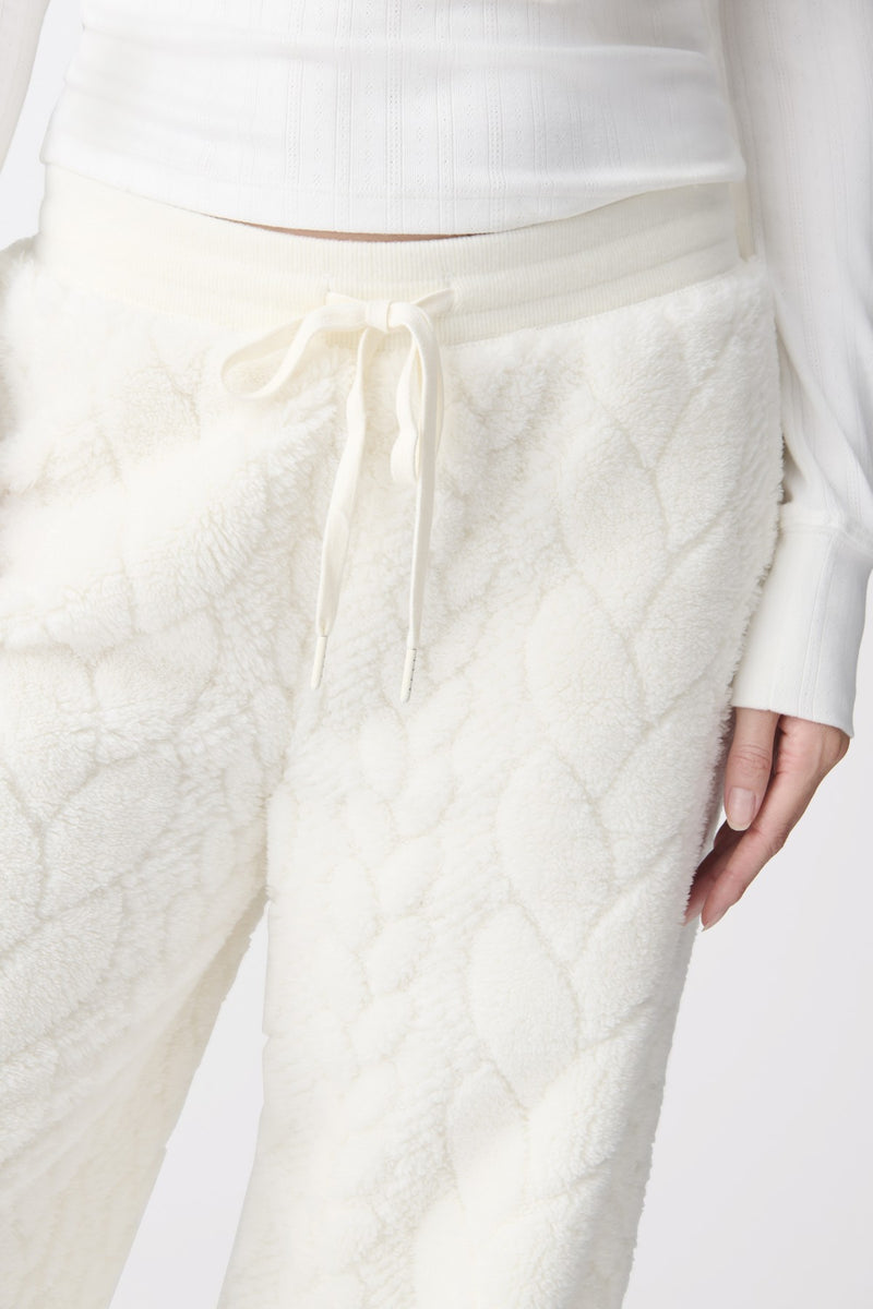PJ Salvage Spring Fling Floral Crop Pant- Ivory