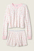 Pj Salvage Boyfriend Boxer Ditsy Floral Shorts Set