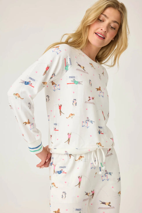 PJ Salvage Catletics Long Sleeve Top + Catletics Banded Pant