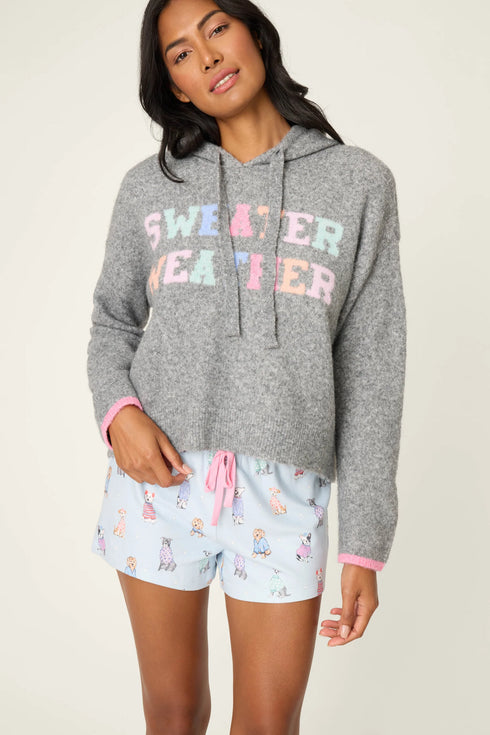 Pj Salvage Doggone Cold "Sweater Weather" Snuggle Hoodie