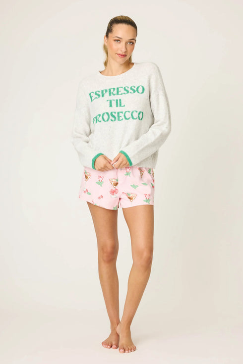 Pj Salvage Espresso Til Prosecco Snuggle Sweater