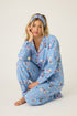 Pj Salvage Flannels Baked Woof Love Dog Print 3-Piece PJ Set