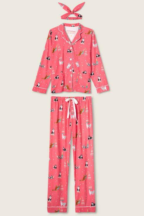 Pj Salvage Flannels Let's Get Fizzical 3-Piece PJ Set