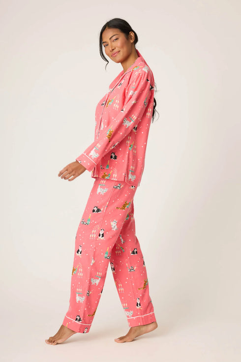Pj Salvage Flannels Let's Get Fizzical 3-Piece PJ Set