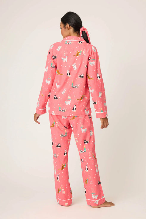 Pj Salvage Flannels Let's Get Fizzical 3-Piece PJ Set