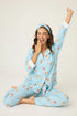 Pj Salvage Flannels Beary Cute Bear Print Flannel PJ Set