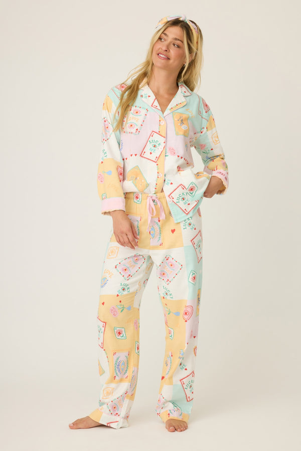 Pj Salvage Flannels Print Pj Set
