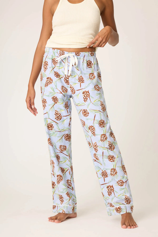 Pj Salvage Flannels Feelin' Pine Winter Print Pant