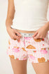 Pj Salvage Flannels Brunch Club Breakfast Print Shorts