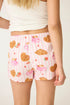 Pj Salvage Flannels Brunch Club Breakfast Print Shorts