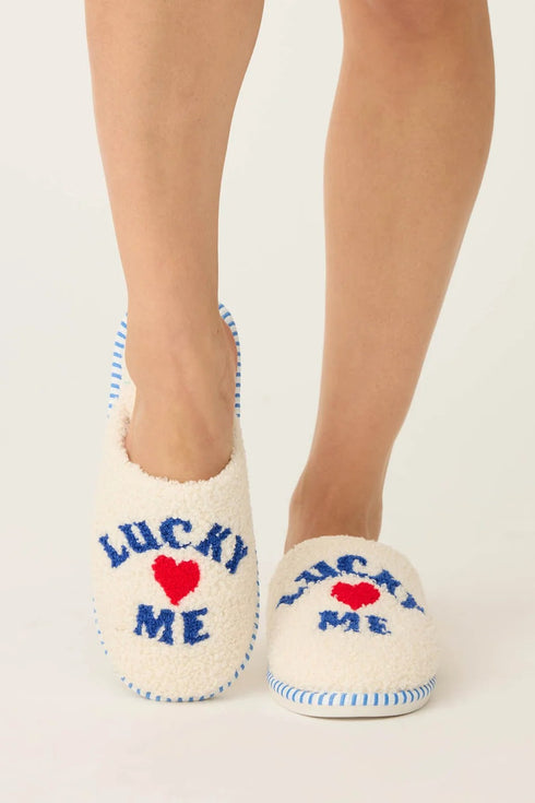 Pj Salvage Lucky Me Fleece Slippers