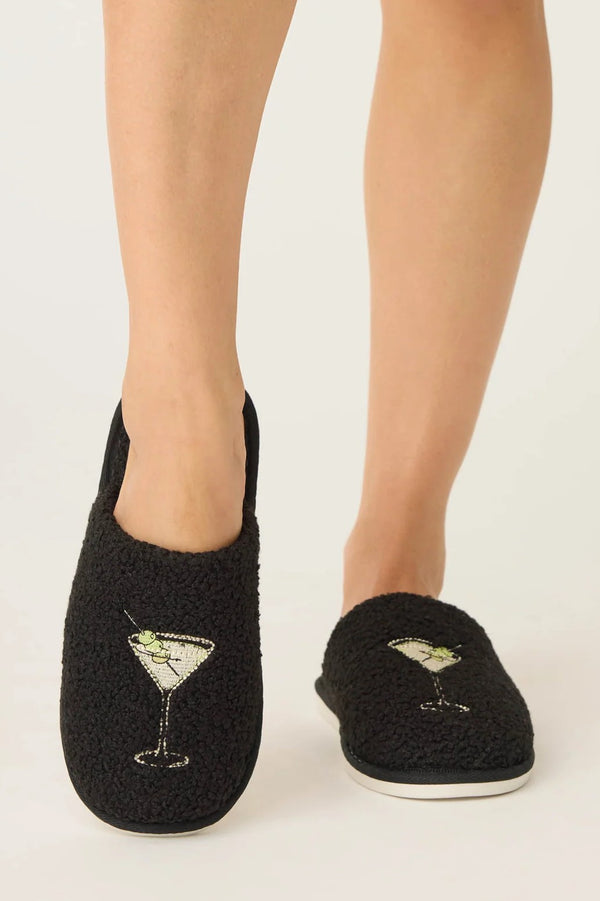 Pj Salvage Merrier With A Martini Fuzzy Slippers