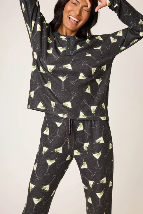 Pj Salvage Merrier With A Martini PJ Set