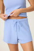 Pj Salvage Morning Waffles Solid Peri Shorts