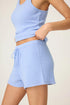 Pj Salvage Morning Waffles Solid Peri Shorts