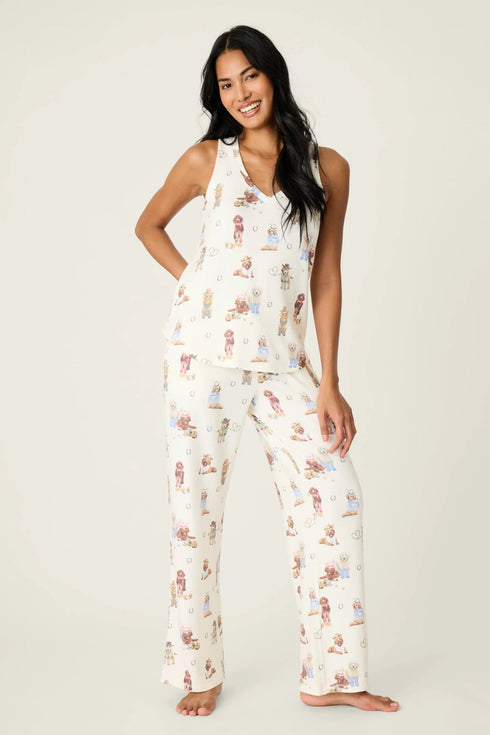 Pj Salvage Ruff On The Range Dog Print Tank Top