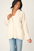 Pj Salvage Luxe Natural Faux Shearling Cardigan
