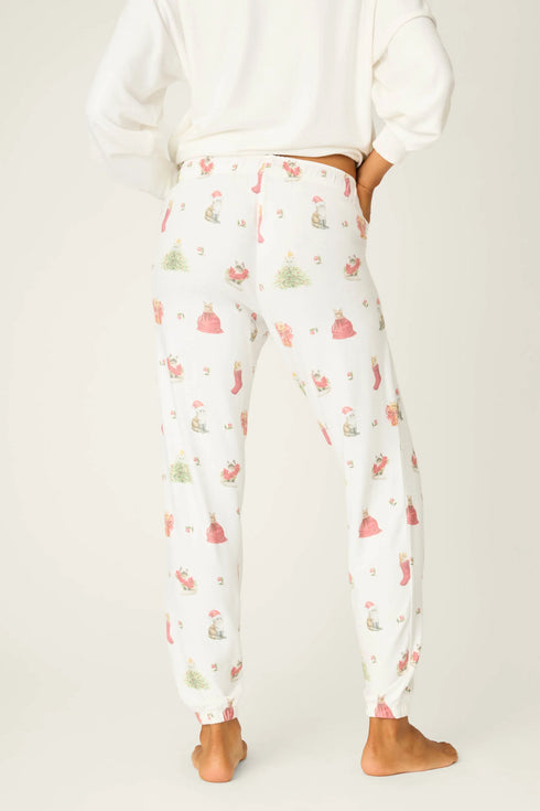 Pj Salvage Feline Festive Banded Pant
