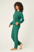 Pj Salvage Fireside Sparkle Forest Green PJ Set