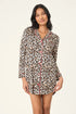 Pj Salvage Holiday Dreams Leopard Print Nightshirt