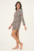Pj Salvage Holiday Dreams Leopard Print Nightshirt