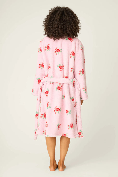 Pj Salvage Rose Print Plush Robe