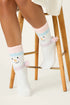 Pj Salvage Ski Jammie Classics Snowman Crew Socks with Grippers