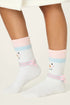 Pj Salvage Ski Jammie Classics Snowman Crew Socks with Grippers