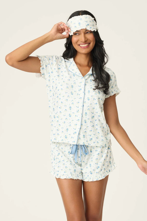 Pj Salvage More Amour Ditsy Floral 3-Piece Pointelle PJ Set