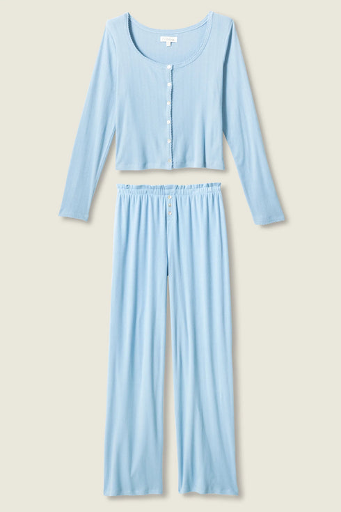 Pj Salvage More Amour Blue Dream Pointelle PJ Set