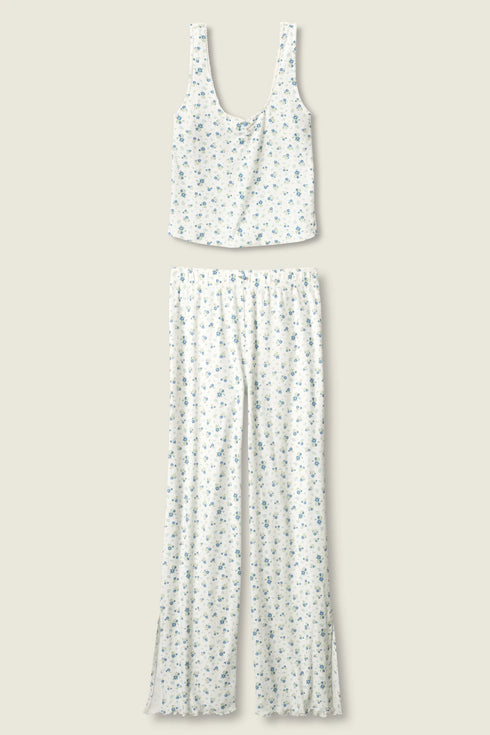 Pj Salvage More Amour Ditsy Floral Pointelle PJ Set