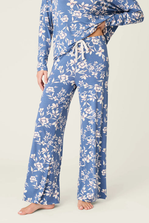 Pj Salvage Flora Dreams Twilight Garden Open Leg PJ Pants