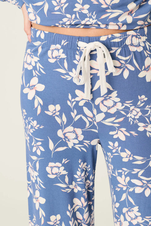 Pj Salvage Flora Dreams Twilight Garden Open Leg PJ Pants