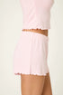 Pj Salvage Luxe Leopard Dreams Ballet Pink Short Sleeve Set