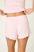 Pj Salvage Luxe Leopard Dreams Ballet Pink Short Sleeve Set